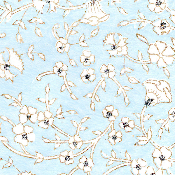 IN-FG Tājā Cotton Multi Floral with Glitter