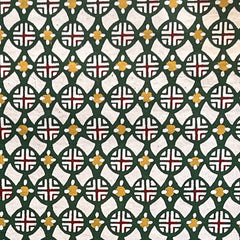 Katazome Green Circles and Diamonds SA-62