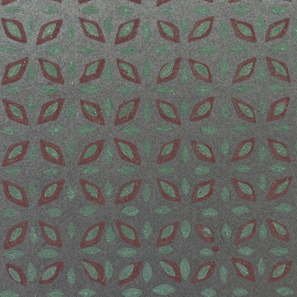 IN-CloverB Tājā Cotton Gray Blue 4 Diamond Clover