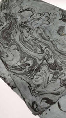 Marbled Lokta - Charcoal on Blue-Gray NP-MblCHB