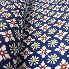 Katazome Blue Clovers and Stars SA-37