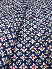 Katazome Blue Clovers and Stars SA-37