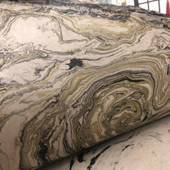 Marbled Lokta-Gold and Black on Natural