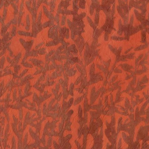 Batik Bamboo Forest on Orange
