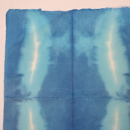 PSK-120 Itajimeshi Bokashi Folded and Dyed Sky Blue