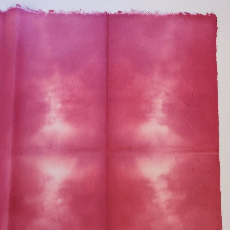 PSK-102 Itajimeshi Bokashi Folded and Dyed Raspberry