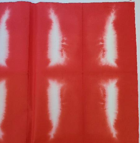 PSK-105 Itajimeshi Bokashi Folded and Dyed Vermilion