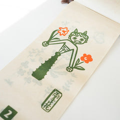2012 Mino Washi Scroll Calendar - Flowers and Flower Quotes