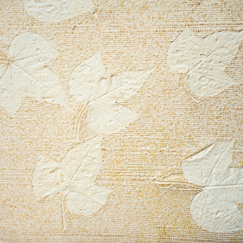 An-Jing Embossed Leaves Ochre-Brown CH-EmOc