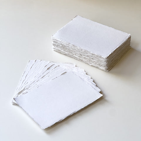 Tājā Cotton Warm White Postcards Unsized 360gsm (Set of 10) IN-36-PC