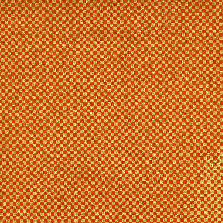Yuzen Red and Gold Small Checkerboard