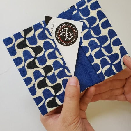 Serizawa Pattern Pinwheel Business Card Pouch