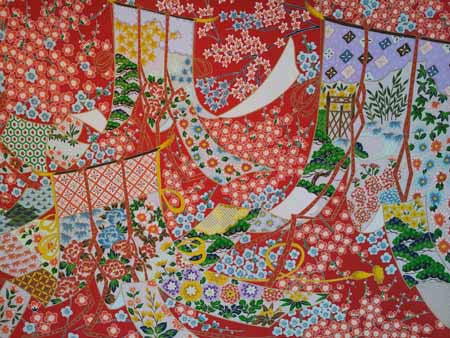 Sougara Yuzen Frame-able Art Scene Three Noren Welcome