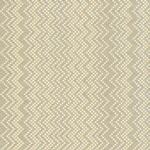 Tājā Cotton Mini Brocade Pattern Zig Zag Pale Celadon-IN-ZZC