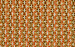 Yuzen Burnt Orange with Gold Curved Stripes KA-1379