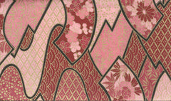 Yuzen Traditional Motifs on Rose and Pink KA-2592