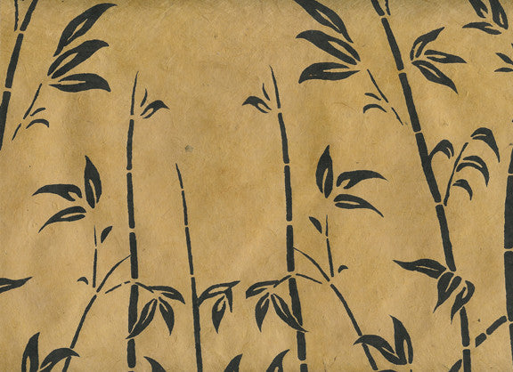 Bamboo Landscape on Brown