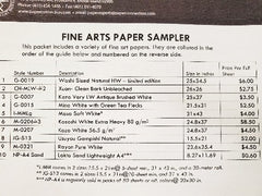 Fine Art Paper Sampler